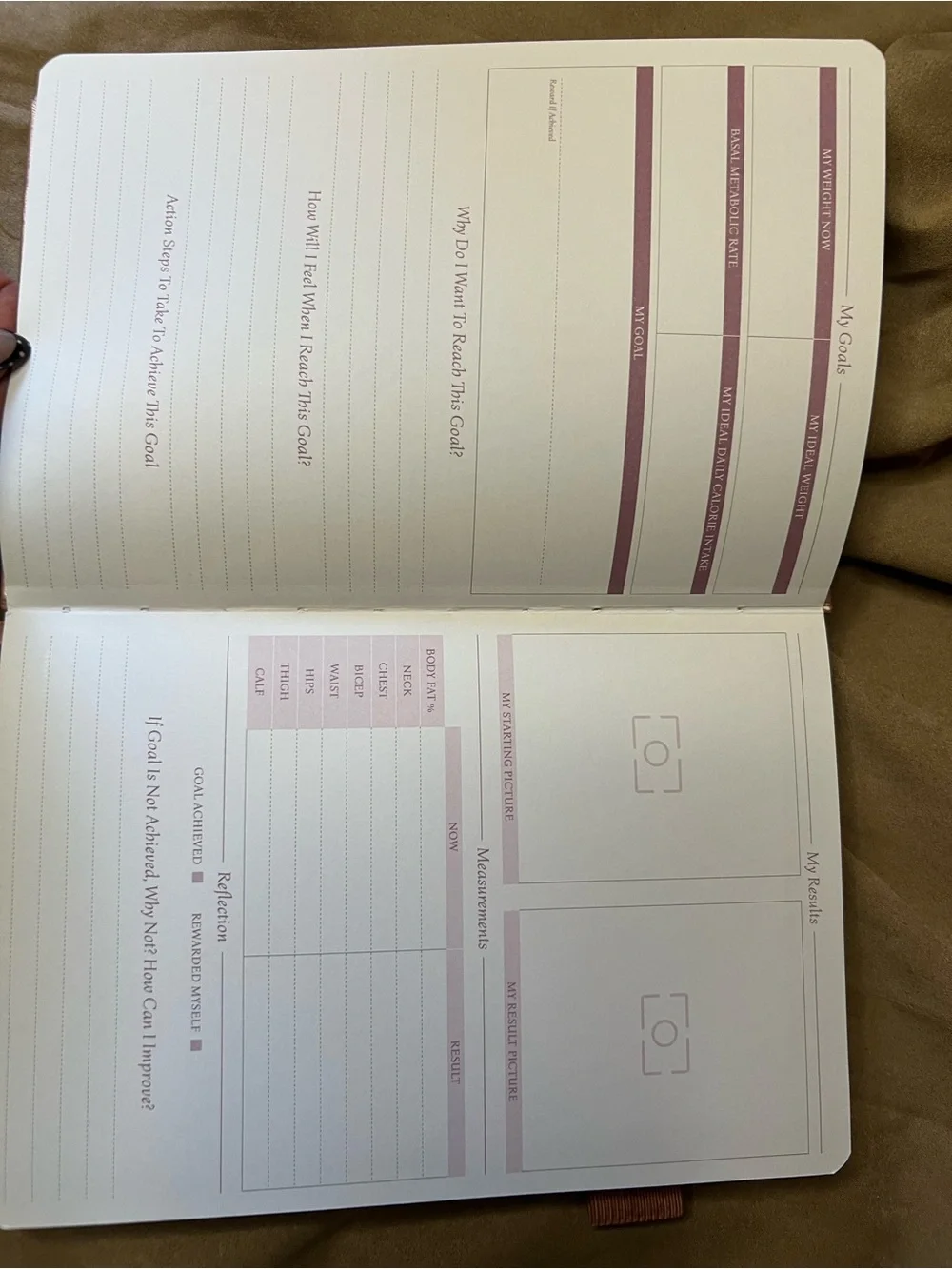 Rose Gold Notebook - Elastic Band